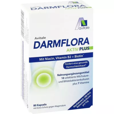 DARMFLORA Active Plus 100 miljardu baktēriju + 7 vitamīni, 80 gab