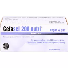 CEFASEL 200 uzturvielu selēna kapsulas, 60 gab