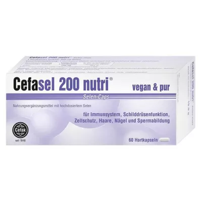 CEFASEL 200 uzturvielu selēna kapsulas, 60 gab CEFASEL 200 uzturvielu selēna kapsulas, 60 gab