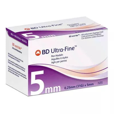 BD Īpaši smalkas pildspalvas adatas, 5 mm 31 G (105 gab.)
