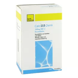 CALCI D3-Denk 1000 mg/880 I.U. putojošas tabletes, 120 gab