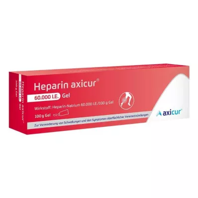 HEPARIN AXICUR 60 000 I.U. želeja, 100 g