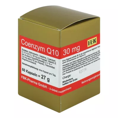 COENZYM Q10 30 mg kapsulas, 60 gab