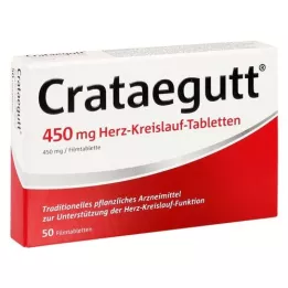 CRATAEGUTT 450 mg kardiovaskulāras tabletes, 50 gab