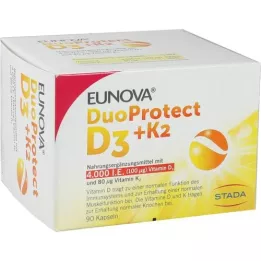 EUNOVA DuoProtect D3+K2 4000 I.U./80 μg kapsulas, 90 gab