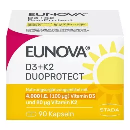 EUNOVA DuoProtect D3+K2 4000 I.U./80 μg kapsulas, 90 gab