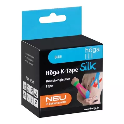 Höga-K-Tape Silk 5 cmx5 m zils kineziologs. lente, 1 gab Höga-K-Tape Silk 5 cmx5 m zils kineziologs. lente, 1 gab