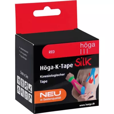 HÖGA-K-TAPE Zīds 5 cmx5 m l.fr.red kinesiol.lente, 1 gab