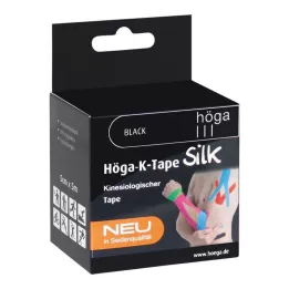 HÖGA-K-TAPE Zīds 5 cmx5 m l.fr.melna kinesiol.lente, 1 gab