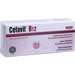 CEFAVIT B12 košļājamās tabletes, 100 gab