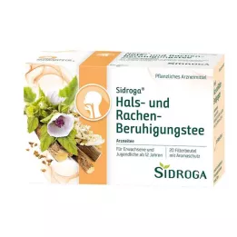 SIDROGA Kakla un rīkles nomierinošas tējas filtrēšanas maisiņš, 20X1,75 g
