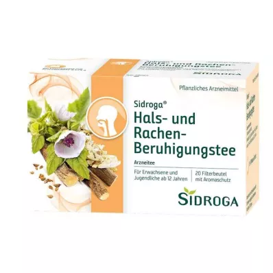 SIDROGA Kakla un rīkles nomierinošas tējas filtrēšanas maisiņš, 20X1,75 g SIDROGA Kakla un rīkles nomierinošas tējas filtrēšanas maisiņš, 20X1,75 g