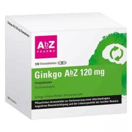 GINKGO AbZ 120 mg apvalkotās tabletes, 120 gab