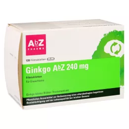 GINKGO AbZ 240 mg apvalkotās tabletes, 120 gab