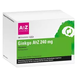 Ginkgo AbZ 240 mg apvalkotās tabletes, 120 gab