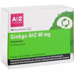 GINKGO AbZ 40 mg apvalkotās tabletes, 120 gab