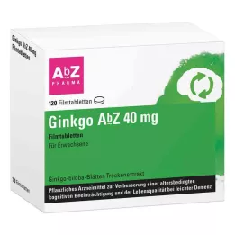 Ginkgo Abz 40 mg apvalkotās tabletes (120 gab.)