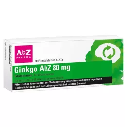 Ginkgo AbZ 80 mg apvalkotās tabletes, 30 gab