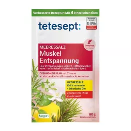 TETESEPT Jūras sāls muskuļu atslābināšanai, 80 g