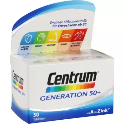 CENTRUM Generation 50+ tabletes, 30 kapsulas