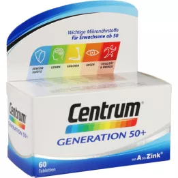 CENTRUM Generation 50+ tabletes, 60 kapsulas