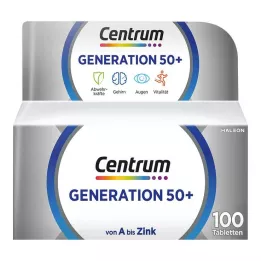 CENTRUM Generation 50+ tabletes, 100 kapsulas