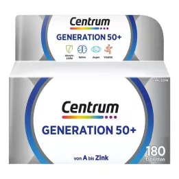 CENTRUM Generation 50+ tabletes, 180 kapsulas