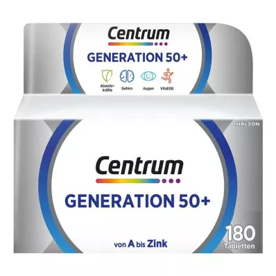 CENTRUM Generation 50+ tabletes, 180 kapsulas