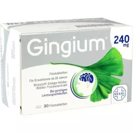 GINGIUM 240 mg apvalkotās tabletes, 80 gab