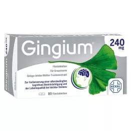 Gingium 240 mg apvalkotās tabletes, 80 gab