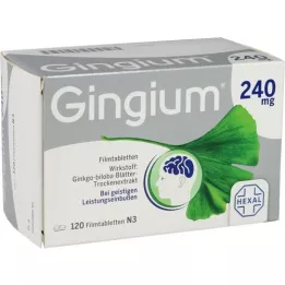 GINGIUM 240 mg apvalkotās tabletes, 120 gab