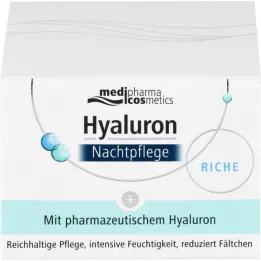 HYALURON NACHTPFLEGE bagātīgais krēms burciņā, 50 ml