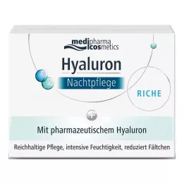 HYALURON NACHTPFLEGE bagātīgais krēms burciņā, 50 ml