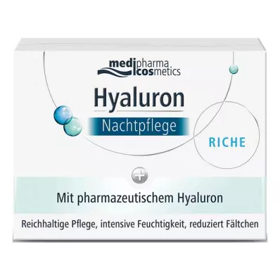 HYALURON NACHTPFLEGE bagātīgais krēms burciņā, 50 ml