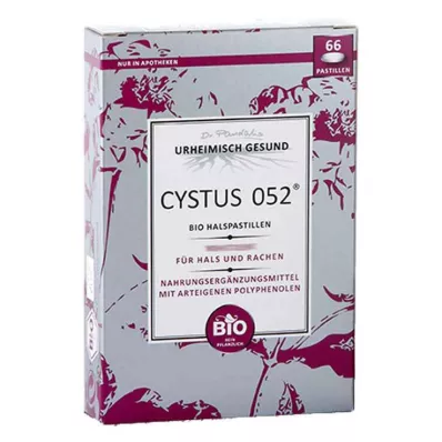 CYSTUS 052 Organiskās pastilas kaklam, 66 gab CYSTUS 052 Organiskās pastilas kaklam, 66 gab