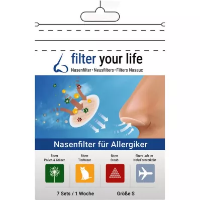 FILTER YOUR LIFE Deguna filtrs alerģijas slimniekiem, S izmērs, 7X2 gab