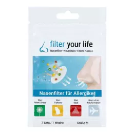 FILTER YOUR LIFE Deguna filtrs alerģijas slimniekiem M izmērs, 7X2 gab