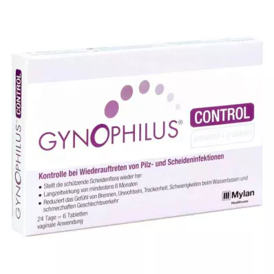 GYNOPHILUS CONTROL Vaginālas tabletes, 6 gab