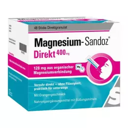 MAGNESIUM SANDOZ Tiešās 400 mg nūjiņas, 48 gab
