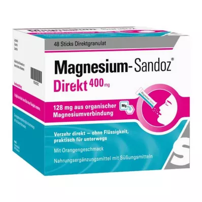 MAGNESIUM SANDOZ Tiešās 400 mg nūjiņas, 48 gab