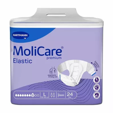 MoliCare® Premium Elastic Slip 8 pilienu aizbāžņi L izmēra, 24 gab