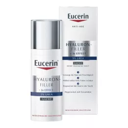 EUCERIN Anti-Age Hyaluron-Filler UREA Nakts krēms, 50 ml