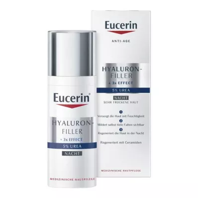 EUCERIN Anti-Age Hyaluron-Filler UREA Nakts krēms, 50 ml
