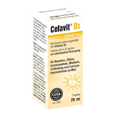 CEFAVIT D3 Šķidrie pilieni iekšķīgai lietošanai, 20 ml