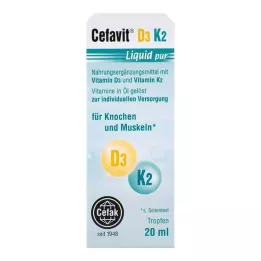 CEFAVIT D3 K2 Šķidrie pilieni iekšķīgai lietošanai, 20 ml
