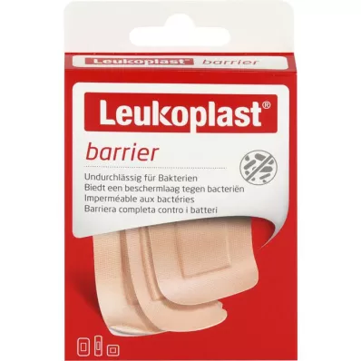 LEUKOPLAST Barjeras sloksnes 22x72mm/38x38mm/38x63mm, 20 gab