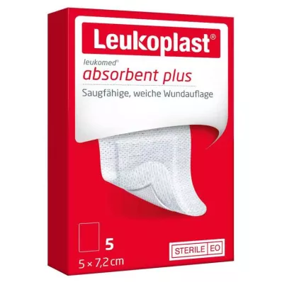 Leukoplast Leukomed sterils 5x7,2 cm brūču pārsējs, 5 gab Leukoplast Leukomed sterils 5x7,2 cm brūču pārsējs, 5 gab