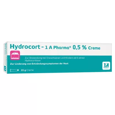 Hydrocort - 1 A Pharma® 0,5% krēms, 15 g Hydrocort - 1 A Pharma® 0,5% krēms, 15 g