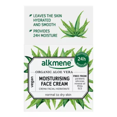 Alkmene mitrinošs sejas krēms ar organisko alveju (50 ml)