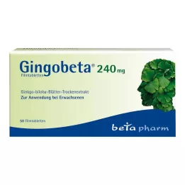 GINGOBETA 240 mg apvalkotās tabletes, 50 gab